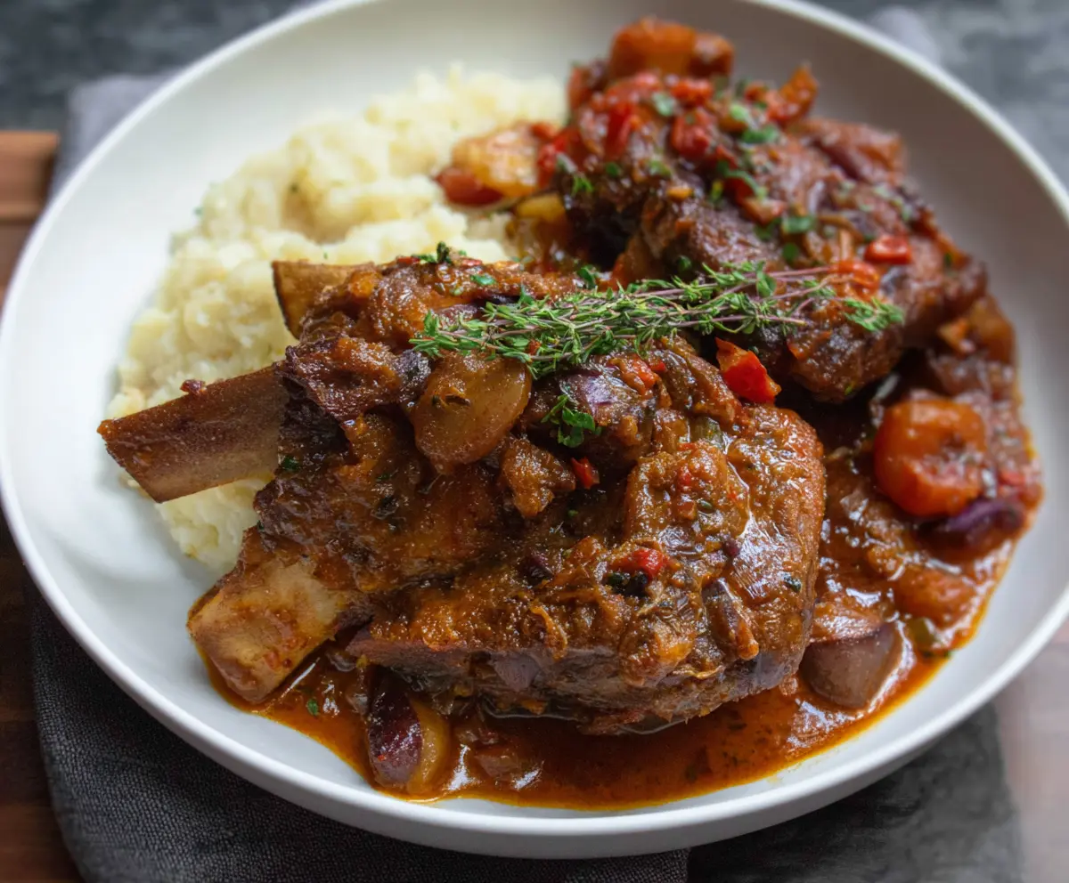 Delicious braised pork ribs cooked to perfection, featuring tender meat and a savory glaze.