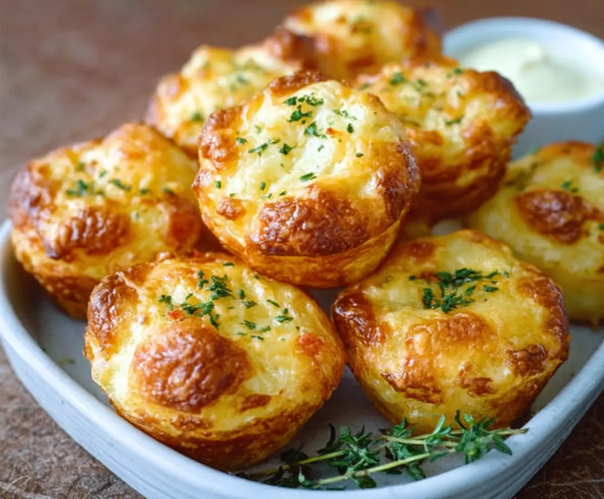 Creamy Potato Puffs with Cheese Delight