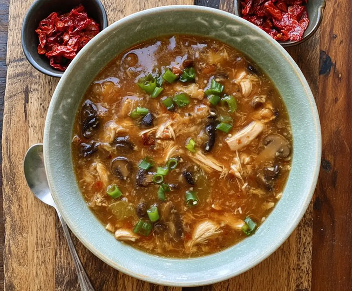 Instant Pot Hot and Sour Chicken Soup