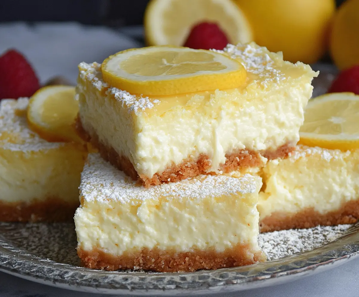 Keto Lemon Cheesecake Bars