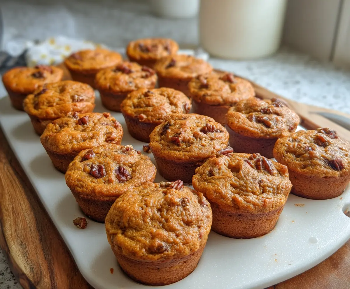 Delicious mini sweet potato muffins fresh out of the oven, perfect for healthy snacking.