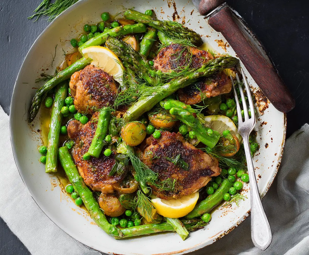 Easy Pan-Roasted Chicken Thighs with Veggies