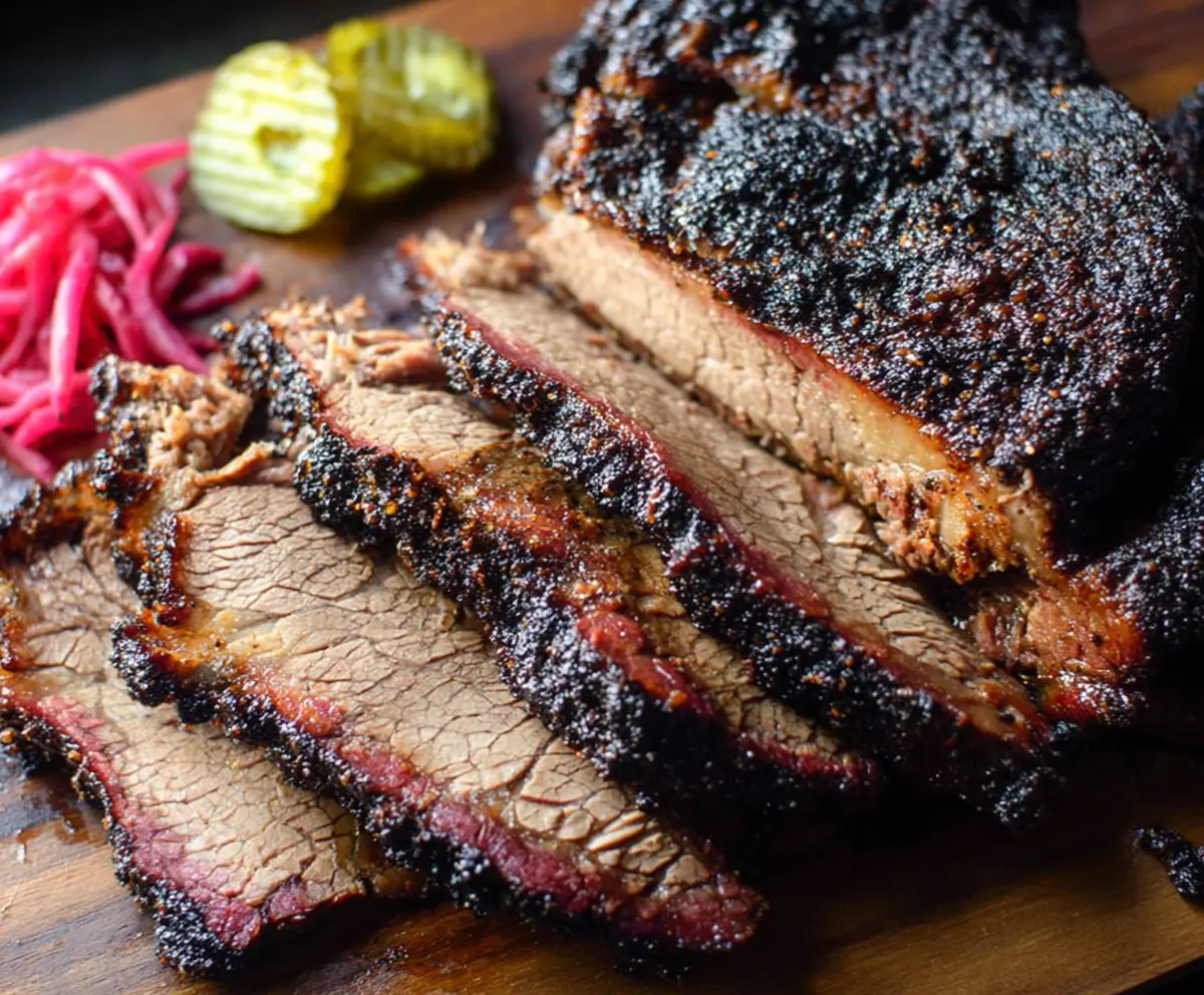 Juicy smoked beef chuck roast cooked Texas style, perfect for barbecues and gatherings.