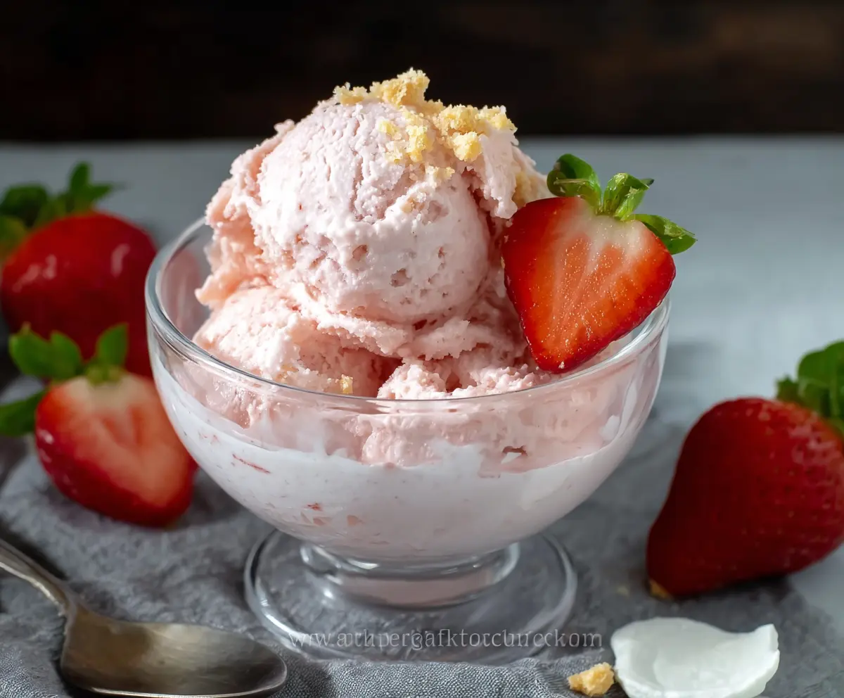 Strawberry Cottage Cheese Ice Cream (High Protein Low Carb)