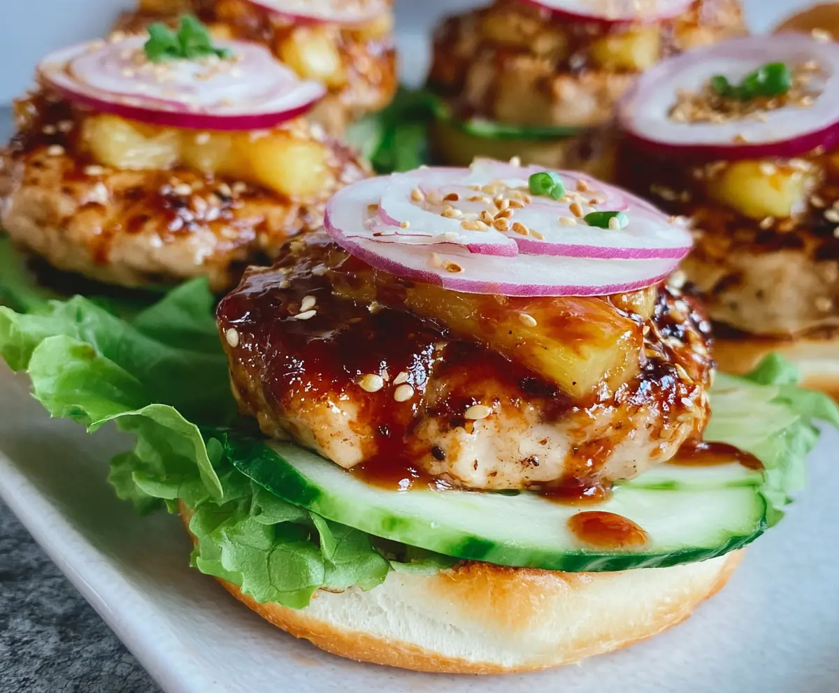 Teriyaki Chicken Burgers