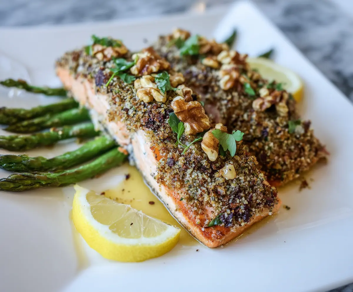 Walnut Crusted Salmon