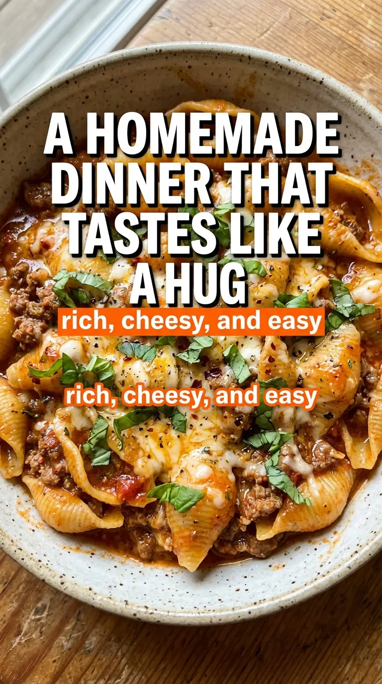 Creamy Beef and Shells