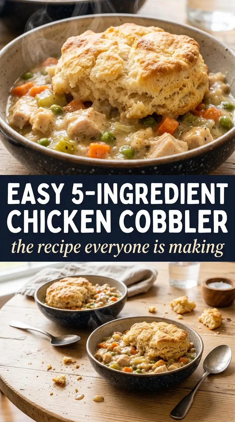 TikTok Chicken Cobbler creamy savory golden