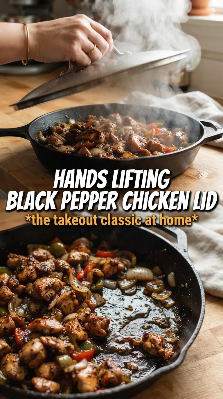 Black Pepper Chicken glossy peppery stir-fry