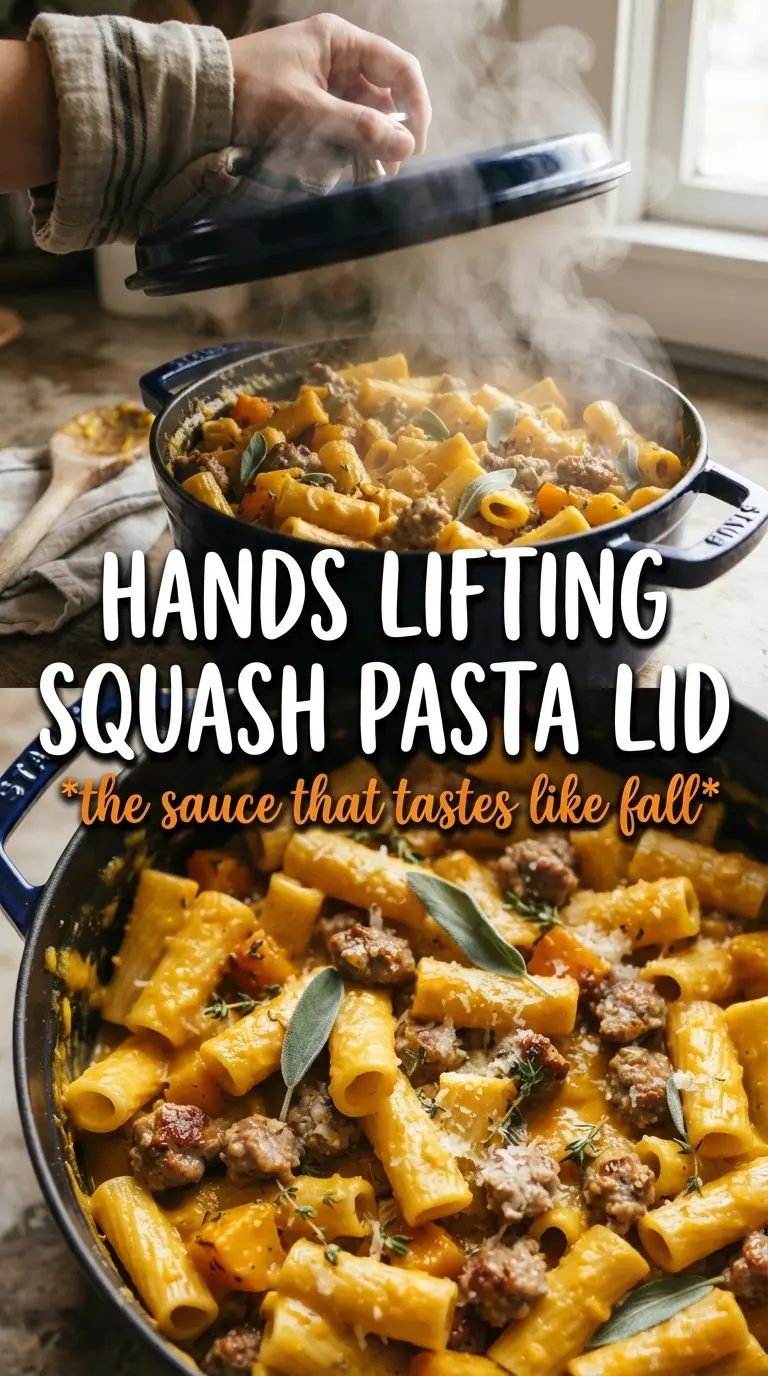Creamy Butternut Squash Pasta With Sausage And Spinach, creamy, savory, comforting