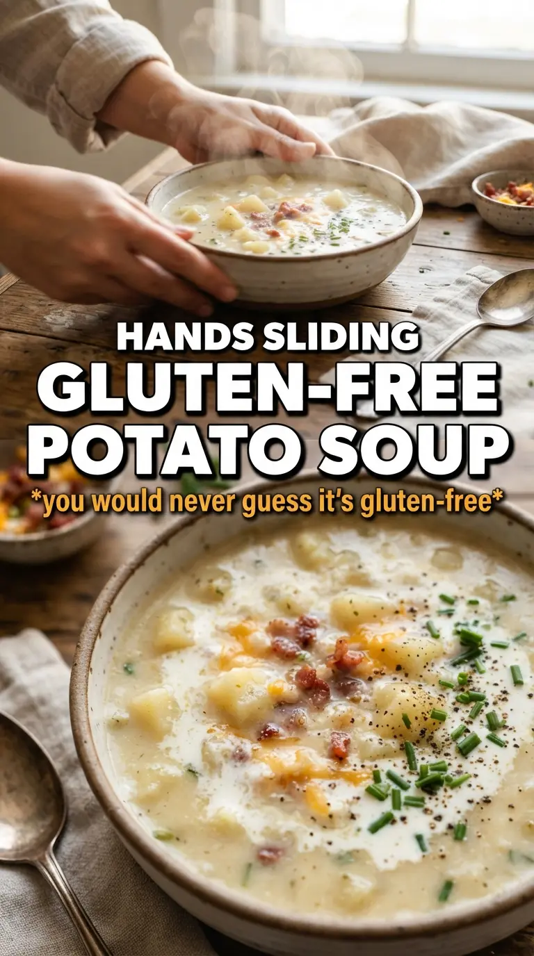 Gluten-Free Potato Soup creamy chunky cheddar bacon