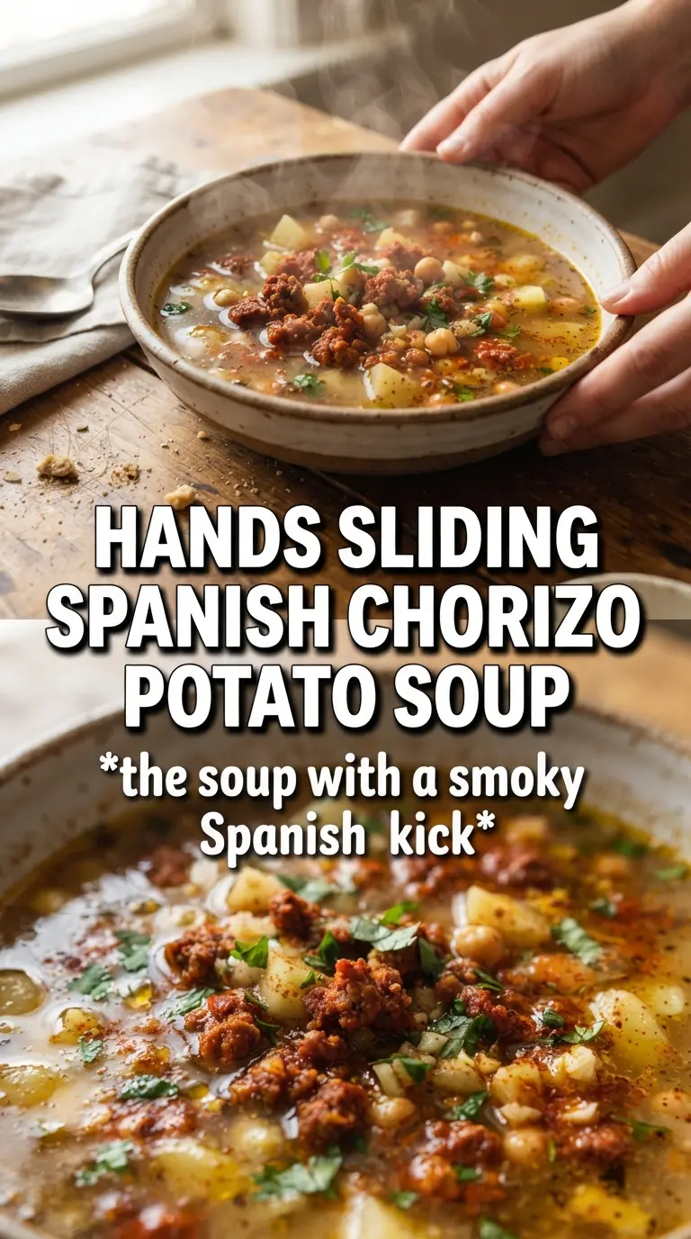 Spanish Potato Soup With Chorizo smoky hearty